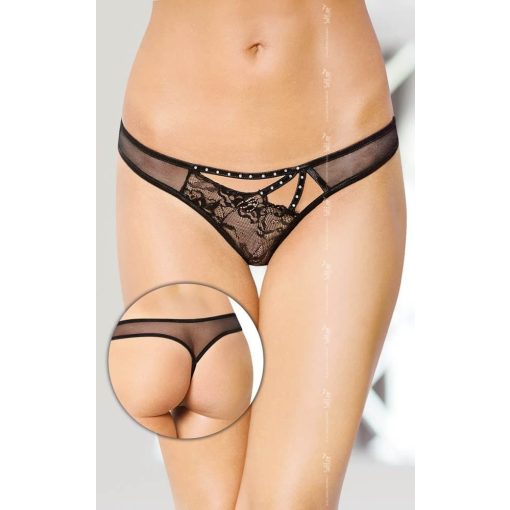 Thongs 2441 - black {} S/M Női fehérnemű