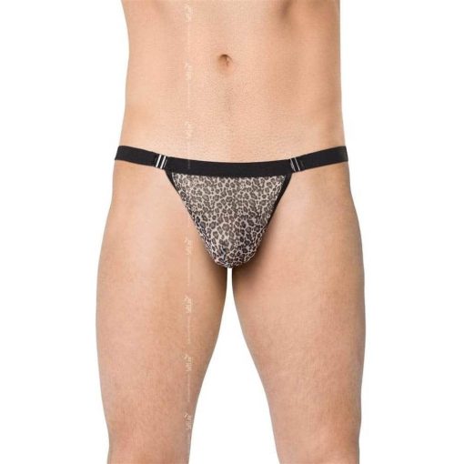 Mens Thong 4528 - grey panther {} OneSize Férfi ruházat