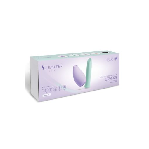 S Pleasures Velvet Lovers Kit - Purple & Mint Szett (segédeszközök)