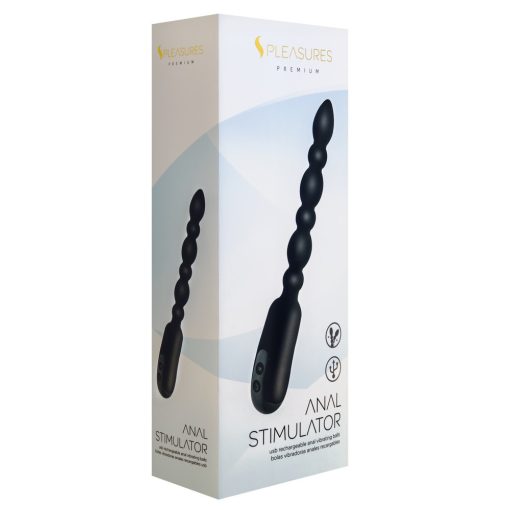 S Pleasures Premium Anal Stimulator Black Fenékdugó