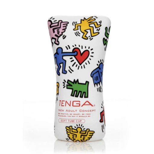 KEITH HARING CUP Soft Tube Férfi maszturbátor