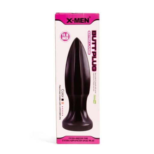 X-MEN 11.8 inch Butt Plug Black Fenékdugó