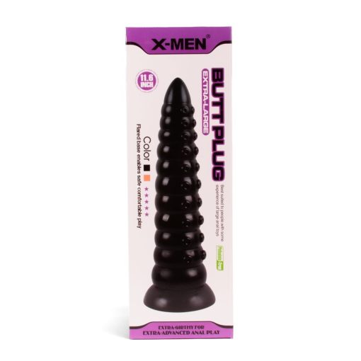 X-MEN 11.6 inch Butt Plug Black Fenékdugó