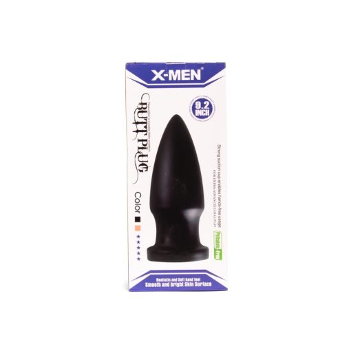 X-MEN 9.2 inch Butt Plug Black Fenékdugó