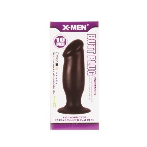 X-MEN 10 inch Butt Plug Black Fenékdugó