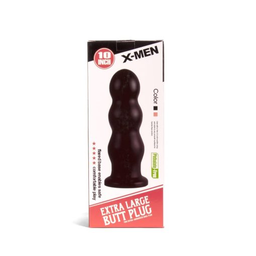 X-MEN 10 inch Butt Plug Black Fenékdugó