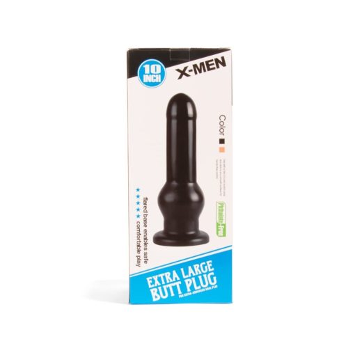 X-MEN 10 inch Butt Plug Black Fenékdugó