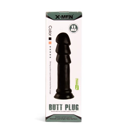 X -MEN 11 inch Butt Plug Black Fenékdugó