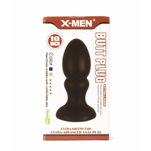 X-MEN 10" Huge Butt Plug Black 1 Fenékdugó