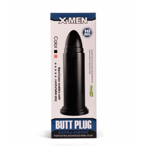 X-MEN 10" Huge Butt Plug Black 2 Fenékdugó