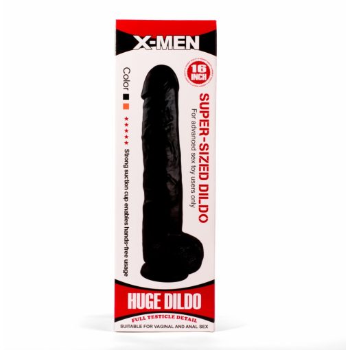 X-MEN 16" Super-Sized Dildo Black Dildó