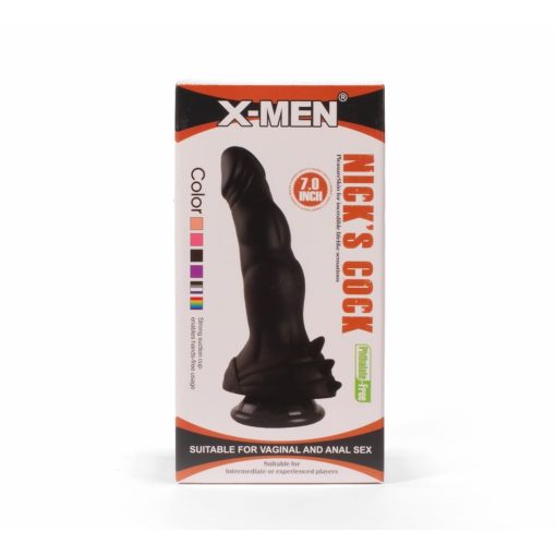 X-MEN Nick's 7" Cock Black Dildó