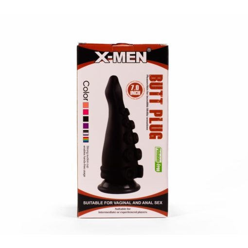 X-MEN 7" Butt Plug Black Fenékdugó