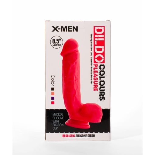 X-MEN 8.5" Dildo Colours Pleasure Black 3 Dildó