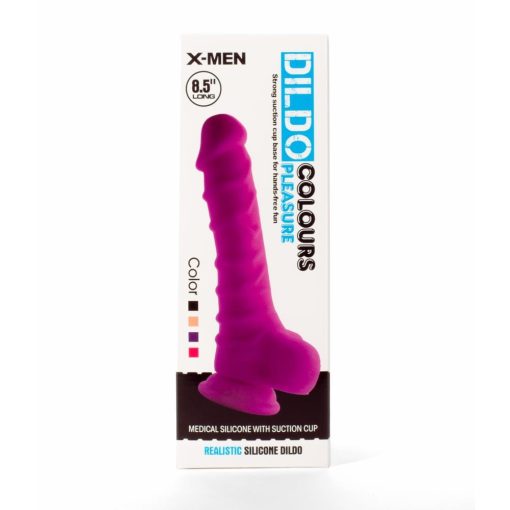 X-MEN 8.5" Dildo Colours Pleasure Black 1 Dildó