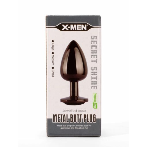 X-MEN Secret Shine Metal Butt Plug Gun Colour S