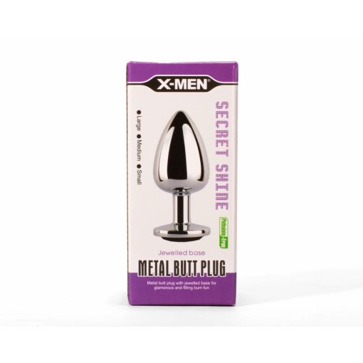 X-MEN Secret Shade Metal Butt Plug Black S