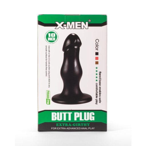 X-Men 8.66" Extra Girthy Butt Plug Black II Fenékdugó