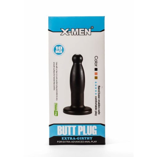 X-Men 9.45" Extra Girthy Butt Plug Black Fenékdugó