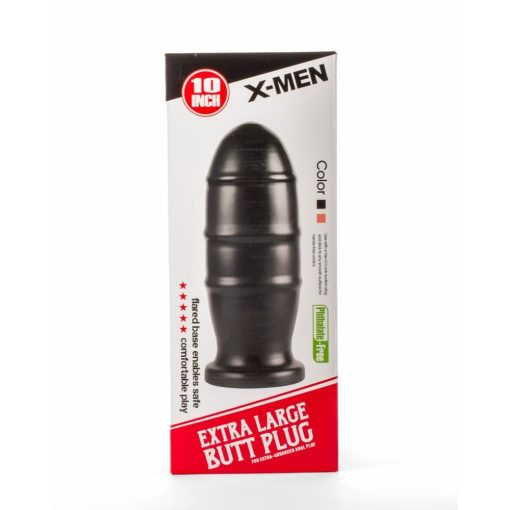 X-Men 10" Extra Large Butt Plug Black I Fenékdugó