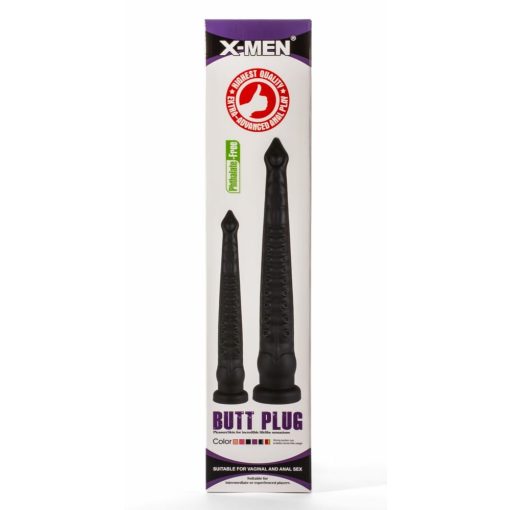 X-Men 12.6" Butt Plug Silicone Black Fenékdugó