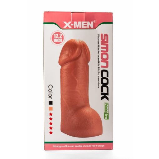 X-Men Simon 12.2" Cock Black Dildó