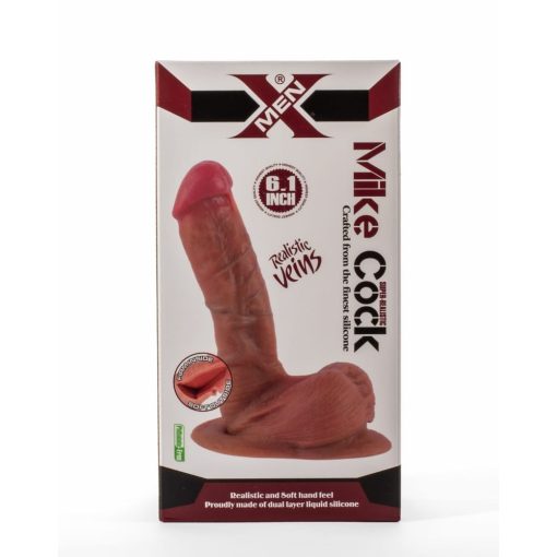 X-Men Mike 6.1" Cock Tan Brown Dildó