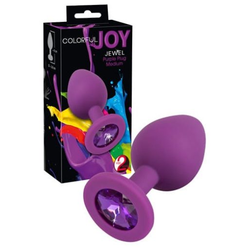 Colorful Joy Jewel Purple Plug Fenékdugó