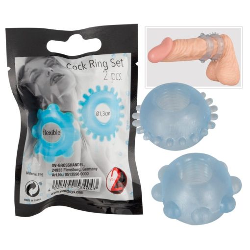 Cock Ring Set pack of 2 Péniszgyűrű/Mandzsetta